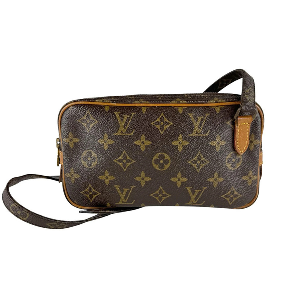 LOUIS VUITTON Authentic Brown Monogram Canvas Shoulder Bag